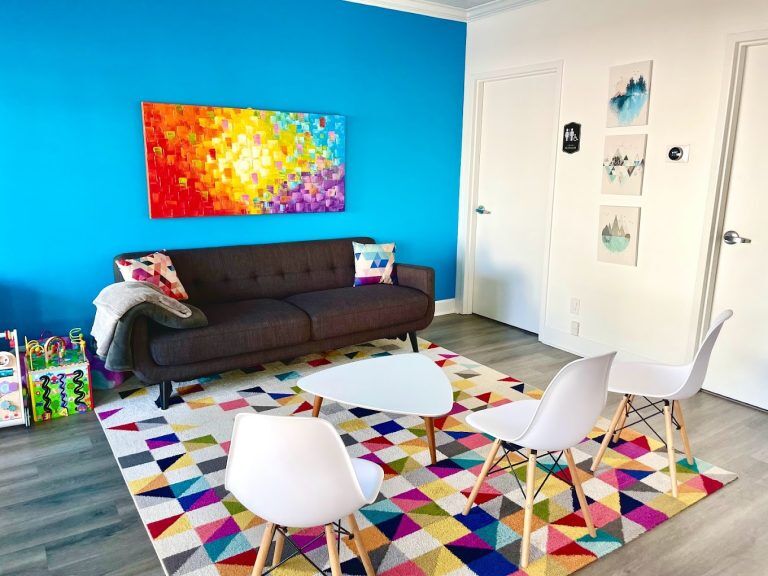 Our seating area in our office near Brighton!